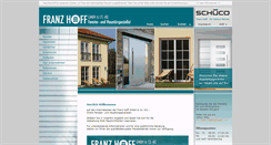 Desktop Screenshot of franzhoff.de
